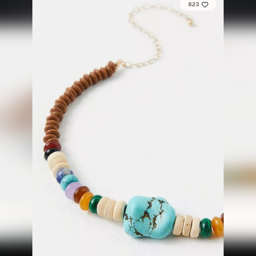NWT - Free People, Stardust Choker, Woods And Blue -SOLD OUT -$48 - Picture 3 of 8